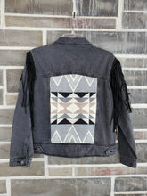 Load image into Gallery viewer, Women's Small - Custom Black Fringe Jacket