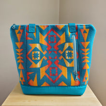 Load image into Gallery viewer, CC Mini Linda Tote - Turquoise Canvas