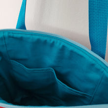 Load image into Gallery viewer, CC Mini Linda Tote - Turquoise Canvas