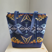 Load image into Gallery viewer, Mini Linda Tote Bag - Navy Canvas