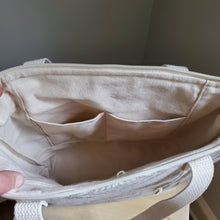 Load image into Gallery viewer, Mini Linda Tote Bag - Natural Canvas
