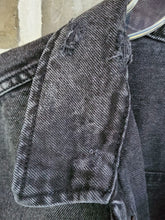 Load image into Gallery viewer, Unisex Large - Custom Black Denim Jacket