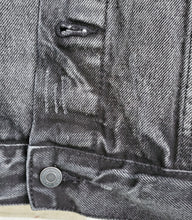 Load image into Gallery viewer, Unisex Large - Custom Black Denim Jacket