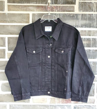 Load image into Gallery viewer, Women's 2X - Custom Black Denim Jacket