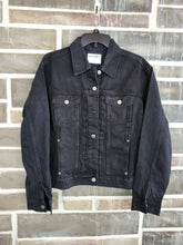 Load image into Gallery viewer, Women&#39;s Medium - Custom Black Denim Jacket
