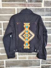 Load image into Gallery viewer, Women&#39;s Medium - Custom Black Denim Jacket
