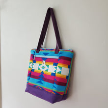 Load image into Gallery viewer, CC Mini Linda Tote - Purple Canvas
