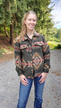 Load image into Gallery viewer, Olive Aztec Jacket
