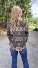 Load image into Gallery viewer, Olive Aztec Jacket
