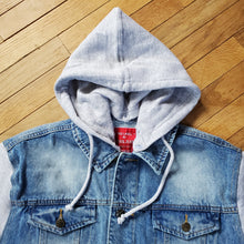 Load image into Gallery viewer, Women&#39;s Large - Custom Denim Sweatshirt Jacket
