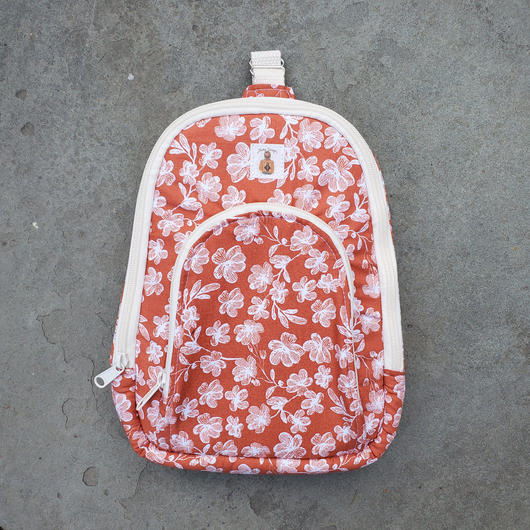 Madison Sling Bag - Rust Floral